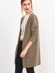 Purple Pockets Long Cardigan Purple Pockets Long Cardigan