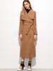 Camel Drape Collar Longline Wrap Coat - papaya-fashion Camel Drape Collar Longline Wrap Coat - papaya-fashion