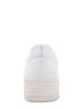 White PU Rubber Sole Low Top Sneakers White PU Rubber Sole Low Top Sneakers