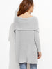 The Shoulder High Low Foldover Sweater The Shoulder High Low Foldover Sweater