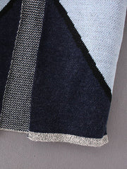 Block Collarless Long Cardiga Block Collarless Long Cardiga