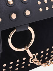 Black Studded Flap Crossbody Bag Black Studded Flap Crossbody Bag