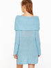 The Shoulder High Low Foldover Sweater The Shoulder High Low Foldover Sweater