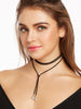 Heart Pendant Suede String Necklace - papaya-fashion