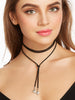 Heart Pendant Suede String Necklace - papaya-fashion