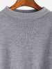 Grey Layered Ruffle Sleeve Pullover Sweater - papaya-fashion